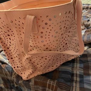 Pink and Gold Bath and Body works Tote